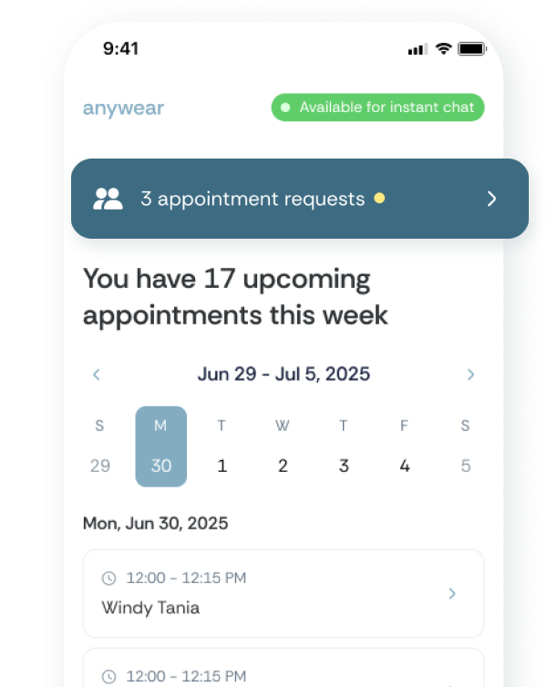 Keep track of your appointments